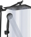 8 Inch High Pressure Rainfall Shower Head And Handheld Combo With 11 Inch Extension Arm Anti Leak Design 3 Way Diverter