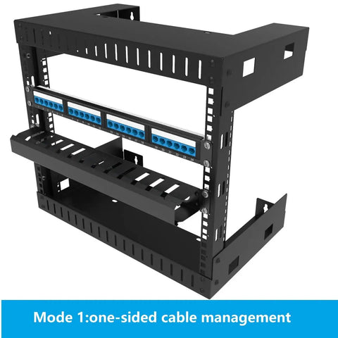 2 Pack All Metal 1U Horizontal Rack Mount Cable Manager With 12 Big Finger Slots For 19 Inch Server Racks Or Cabinets