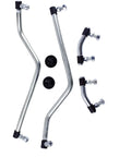 Adjustable Steering Drag Link Kit For Craftsman Lawn Tractors Replacement Left And Right Sides With Pivot Link And Sector Gear Dust Cap Durable OEM Style Parts Fits 532436884 532436885 And Similar Models, shown with steel links