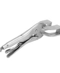 Vikye 9 Inch U Shaped Locking Pliers Heavy Duty Steel Welding Clamp for precise metal fabrication, shown in a closed position.