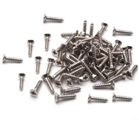 Top Tier White Butt Hinges For Cabinets And Closets 2.4 X 1.5 Inches With Screws collection of silver screws for installation.