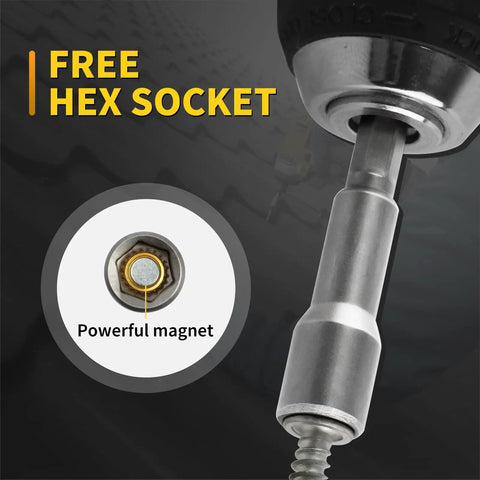 Tough As Nails Hex Head Self Tapping Roofing Screws Size Ten By One Point Five Inch Bundle Of Three Hundred with hex socket and powerful magnet.