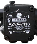 Front view of Beefy High-Pressure Single Stage Oil Fuel Pump, 100 PSI At 3 GPH, 3450 RPM, Right Hand Rotation, Replacement For A2VA-7116