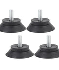 4 Pack Rubber Feet With Screw Mount Anti Slip Suction Cup Grips for Furniture and Gym Equipment