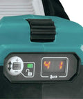 Hardcore Brushless Cordless Drill Driver Kit With 1/2 Inch Keyless Chuck 40V Max Lithium Ion Battery charger control panel close-up.