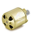 Gold Viper 1721 Brushless Motor 2800KV for 1/18 Rc Cars Upgrade TRX4M Ascent-18 with gold casing and gear detail