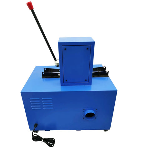 Beast Mode Electric Hose Cutting Machine for 0.2 to 2 Inch Hoses Heavy Duty Hydraulic Cutter 110V 3000W displayed in blue