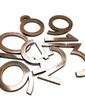 20-Pack 2.76 Inch High 3D Address Numbers 0-9 Bronze Plated Self-Adhesive Door Numbers For Mailbox Home Apartment Office Car Or Truck Easy Install No Screws Needed Arc Design
