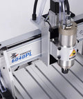 Bulletproof Hg20 Linear Guide Rail Setup Delivers Slick 2200W Spindle Punch For A Badass 6040 CNC Router with VFD spindle.