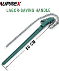 Heavy Duty Chain Oil Filter Wrench With Adjustable Long Handle For Cars And Pipes, 60 cm length, forged steel