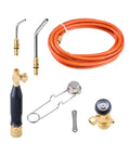Air Acetylene Torch Kit With 149 Inch Hose, Two Welding Tips, CGA200 Regulator And Torch Handle For Home DIY Projects