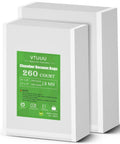 Pre Cut Vacuum Chamber Bags 8x12 And 6x10 Inches BPA Free Heavy Duty Pouches For Vacuum Chamber Machines Not For FoodSaver Use Budget Friendly 260 Quart Total Value Pack shown in packaging.
