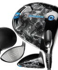 Paradym Ai Smoke Max Driver Right Hand 9 Degree Loft Stiff Flex with sleek black finish and rubber grip