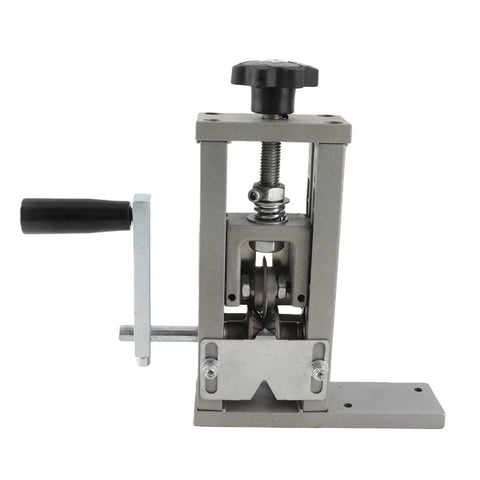 Sonew Dual Mode Electric Wire Stripper Hand Crank And Drill Powered Tool, showing the mechanism for high volume wire stripping.