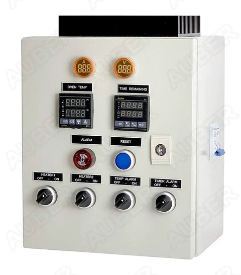 Heavy Duty Powder Coating Oven Control Panel Workhorse With Wall Mount Enclosure and Hangers, 240V 50A