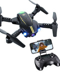 1080P HD FPV Foldable Drone For Adults & Beginners, Mini RC Quad Copter with smartphone display and remote control