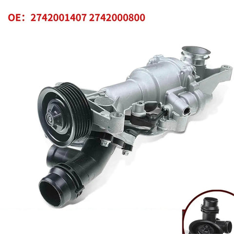 Heavy Duty Engine Water Pump For Cooling System Compatible With Mercedes-Benz W204 C-Class And W205 C-Class Models Featuring Robust Wear Resistant Build For Superior Coolant Flow And Reliable Performance