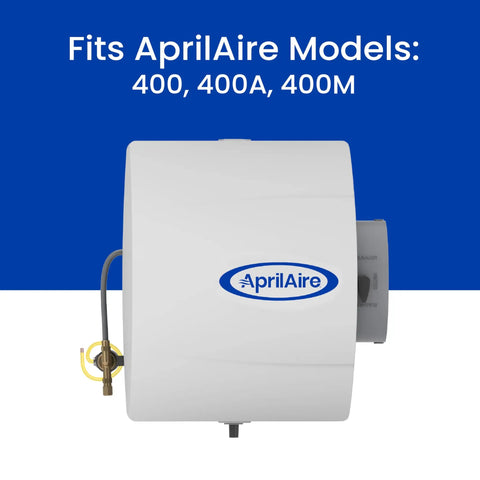 Humidifier Maintenance Kit With Water Panel And Model 45 Replacement Filter For Whole House Humidifiers 400 Series Including 400 400A 400M Super Easy Install shown on Aprilaire 400 series model.