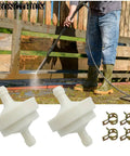 Inline Gas Fuel Filter Replacement for Lawn Mowers and Small Engines, Includes Two Filters and Four Clamps, 1/4 Inch ID