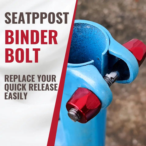 Red Aluminum Alloy Seatpost Binder Bolt For Road MTB And Vintage Steel Frames Easy Install Seat Clamp Screw