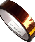 Amber Polyimide Film Tape High Temperature Heat Resistant For 3D Printing And PCB Use DIY Friendly 33 Meter Roll 0.025 Millimeter Thick