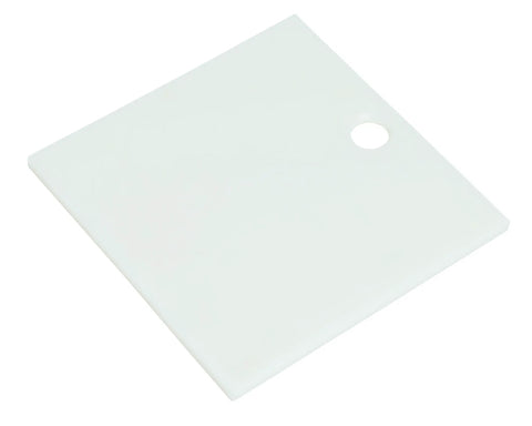 Close-up of a white vacuum sealer plate, accessory for PrimaVac 254 Chamber Vacuum Sealer With 10 Inch Seal Bar 10 Custom Programs JetAire Pump