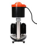Heavy Duty Electric Commercial Glass Washer Slick Five Brush Upright Setup for fast cleaning with black bristles and motor.