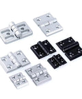 Heavy Duty Ball Bearing Door Hinges For Aluminum Profiles 2020 3030 4040 Black Stainless Steel Construction Quiet Close With Two Ball Bearings