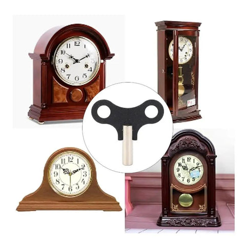 Six Pack Two Inch Steel Clock Winding Keys For Floor Clocks Durable Precision Replacement Parts With Hanging Design Compact