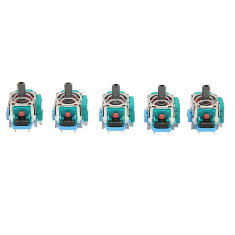 Five Replacement Joystick Analog Stick Module for Game Controller Drift Fix Kit 5Pcs 3D Joystick Spare Parts in a row