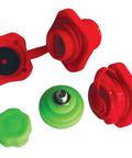 Dual Valve Inflator Adapter with two Boston valves and one Schrader valve for speedy inflate of inflatables# image showing