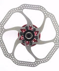 180mm 6 Bolt Stainless Steel Disc Brake Rotor For Road, Mountain, MTB And BMX Bikes, circular rotor with center mount