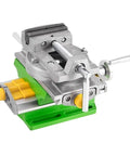 Two In One Aluminum Drill Press Cross Vise Clamp For Lathe And Milling Machines, Heavy Duty Aluminum Alloy Workbench Press With Cross Slide