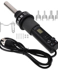 Portable 110V Heat Gun With Temperature Control For Soldering Station Desoldering Tool, Hot Air Rework And Shrink Tubing