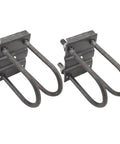 Trailer U Bolt Kit For 5200 To 7000 Lbs Leaf Spring Trailers, 3 Inch Round Axle U Bolts, 7 Inch Long, One Half Inch Diameter, With Tie Plates, Fits One And Three Quarter Inch Or Two Inch Leaf Springs, Heavy Duty Rolled Steel, pair with tie plates