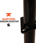 Alloy steel of Side Wind Beefed Up Trailer Jack Bundle With 5000 Lb Lift Capacity 1200 Lb Caster Mobility Manual Crank A Frame Mount Footpad