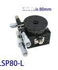 Motorized Rotary Positioning Stage XYR 80mm LSP80 L Micrometer Driven Manual Trimming Platform with cross rail and rotary table.