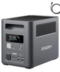 Portable Power Station 1024Wh LiFePO4 Solar Generator With 1800W AC Output 3600W Peak, front view with digital display and cable
