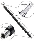 Flexible Drill Bit Extension With Magnetic Hex Shaft For Tight Spots, showing detailed 11.6-inch length and 0.25-inch hex size.