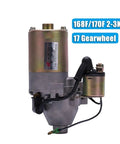 12V 0.25KW 5.5HP Electric Starter Motor For 168F 170F Diesel Engines And Gasoline Engines plug and play, 17 gearwheel