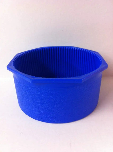 Hex Edge 7.25 Inch Tank Boot For Flat Bottom Aluminum Tanks Blue Plastic Stand Off Boot With Drainage Channels Keeps Cylinders Upright