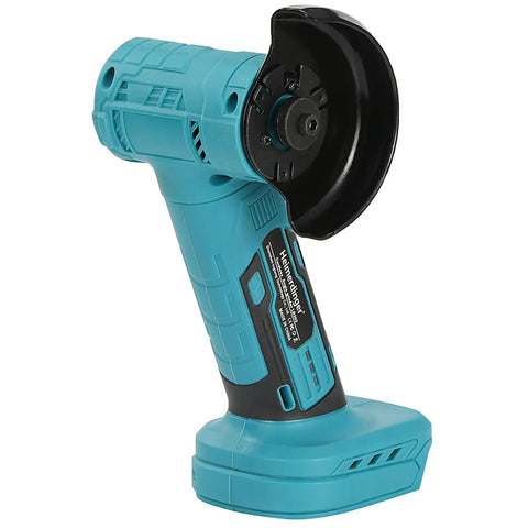 Cordless Brushless Mini Angle Grinder With 4000mAh Battery, 19500 RPM, Grab N Go Portable Metal Grinding Tool, side view