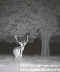 Infrared Night Vision Flashlight 850nm IR Illuminator for Night Vision Devices, 5W LED, Rapid Focus image with deer in forest