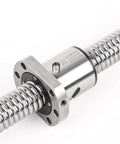 End Machined 2510 Ball Nut For RM2510 Ball Screw, precision linear motion component, close-up on metal finish