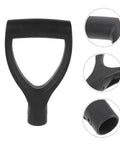 Replacement Shovel Handle For Hand Shovels, Durable Garden Tool Upgrade with Ergonomic Grip, black plastic close-up