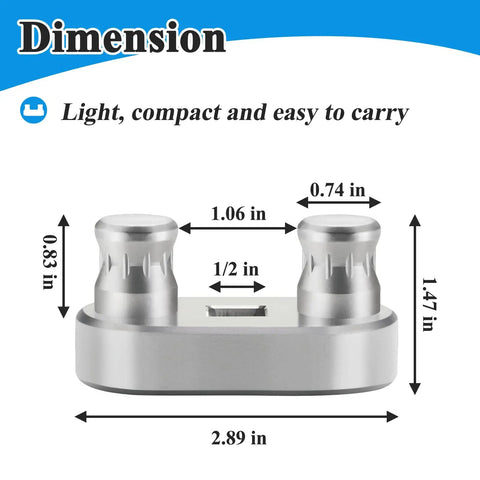 Heavy Duty Cable Bender Tool Fits Half Inch Ratchet, Pro Grade Wire Bender For Residential Wiring with dimensions labeled
