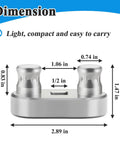 Heavy Duty 2 Pack Cable Bender Tool Connects Directly To Half Inch Ratchet For Bending Up To 500 MCM Electrical Wire dimensions illustration
