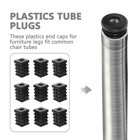 Round Furniture Glide Caps With M8 Thread For Chair Legs Plastic And Metal Stoppers That Prevent Detachment