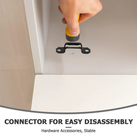 100 Piece Concealed Furniture Fasteners For Floating Shelves And Bookcases Featuring Cold Rolled Steel And Tough Plastic Clips for easy installation.