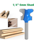 Kick It Up A Notch With This Double Finger Molding Router Bit! 6mm shank with wood profiles for smooth finish carpentry.